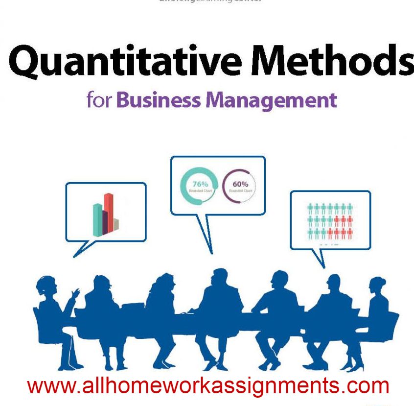 quantitative methods assignment help